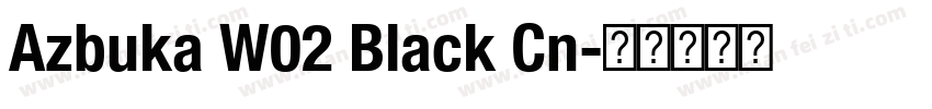 Azbuka W02 Black Cn字体转换